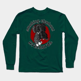 Smoking Elephant Wreckords Original Long Sleeve T-Shirt